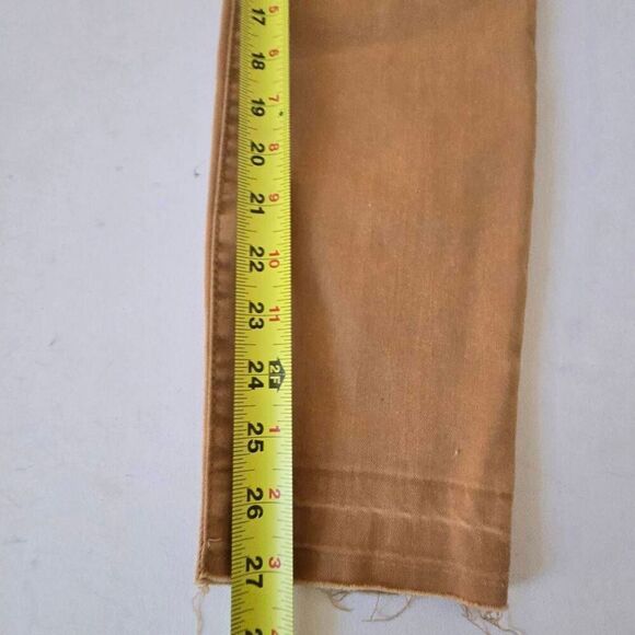 REWASH Brand LA Womens Frayed Cut Off Mid Rise Skinny Jeans Mustard Size 9/29 - Picture 10 of 14